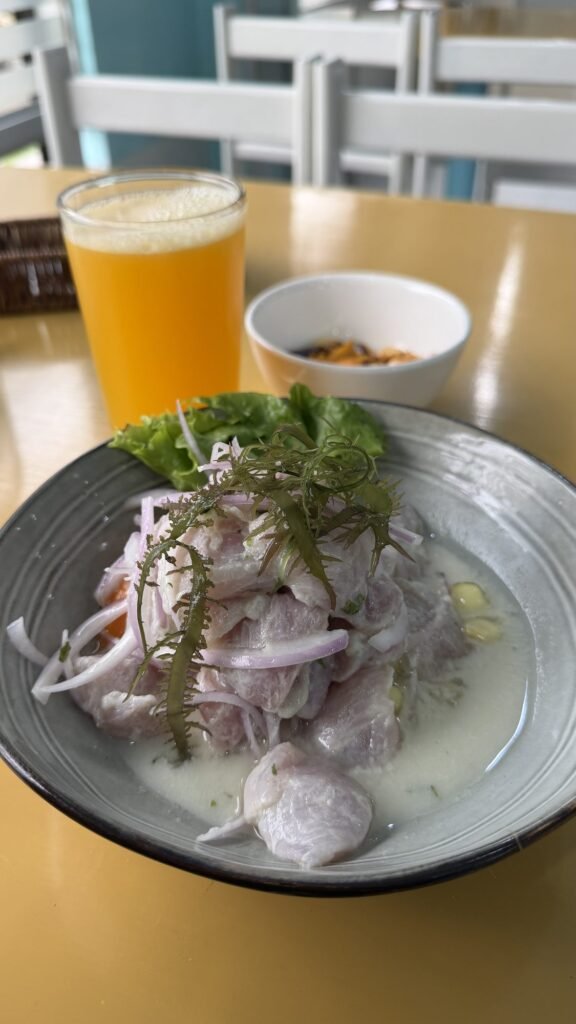 Ceviche in a Lima cevichería