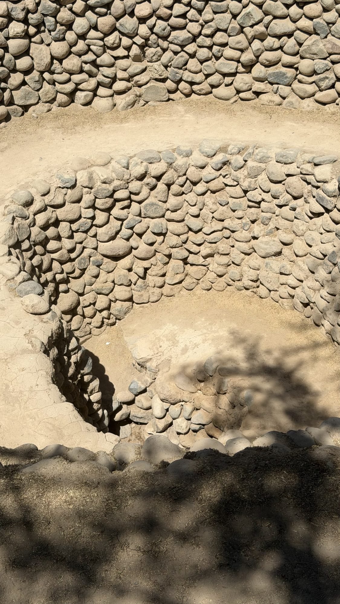 Spiral well of the Cantalloc Aqueducts in Nazca